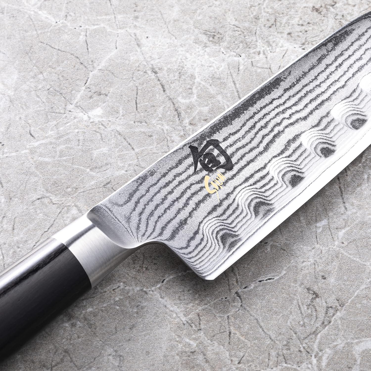 KAI Shun Classic Santoku Knife with Granton Blade, 5.5", [DM0740] - Image 7