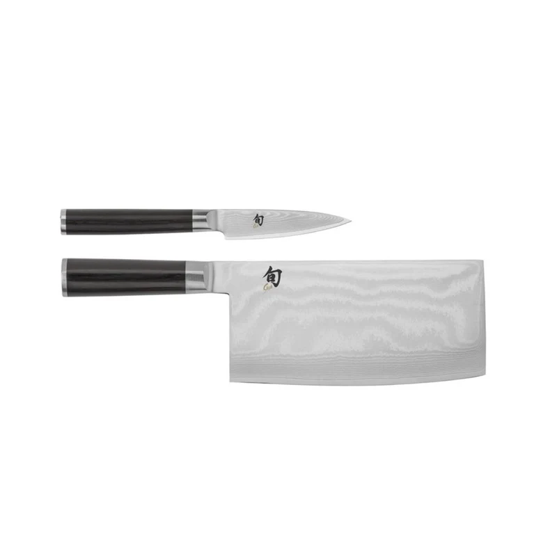 KAI Shun Classic 2 Pc Knife Set (Vegetable Cleaver 7" & Paring Knife 4")(DMS500) - Image 4