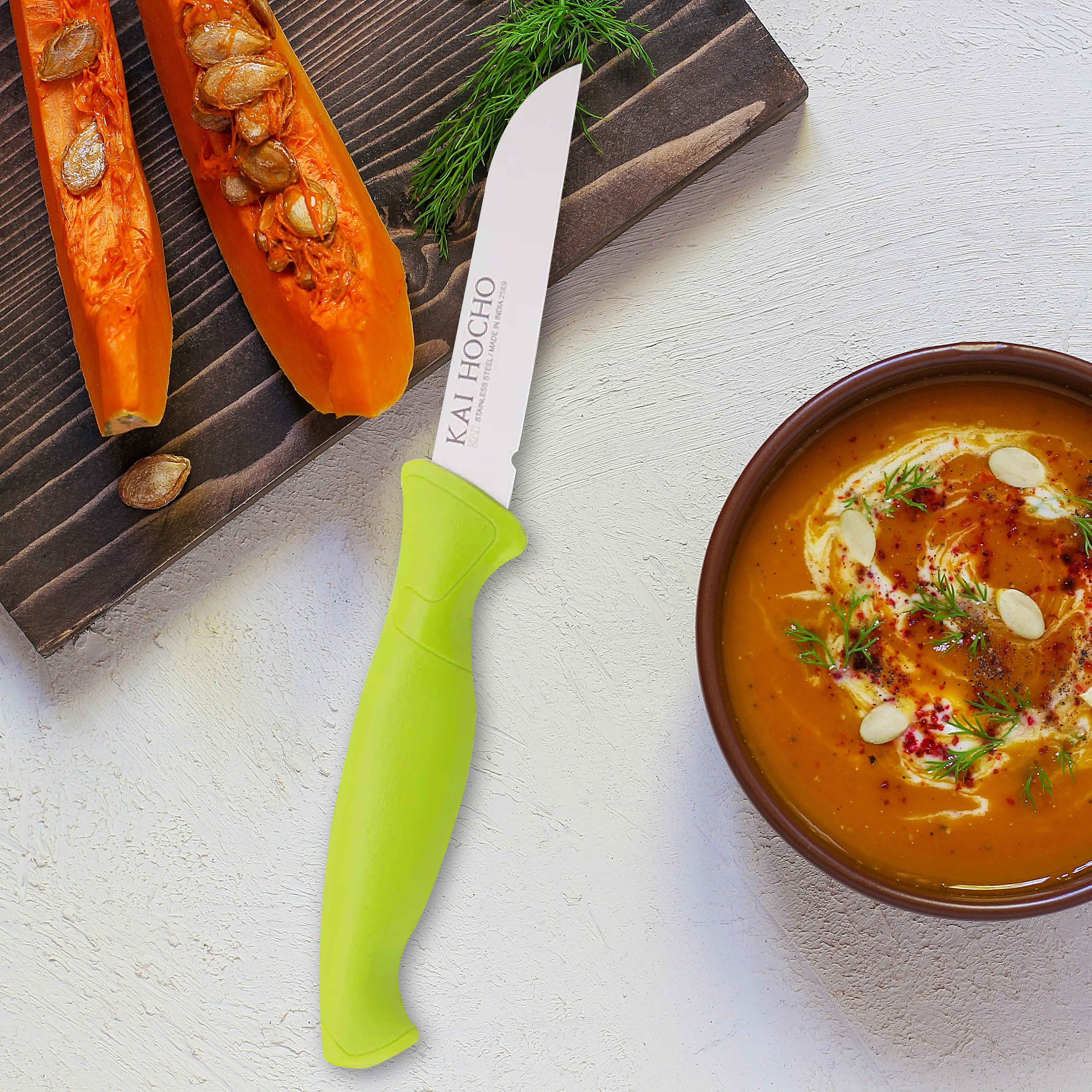 Kai Hocho Vegetable Knife Short Green - Image 2
