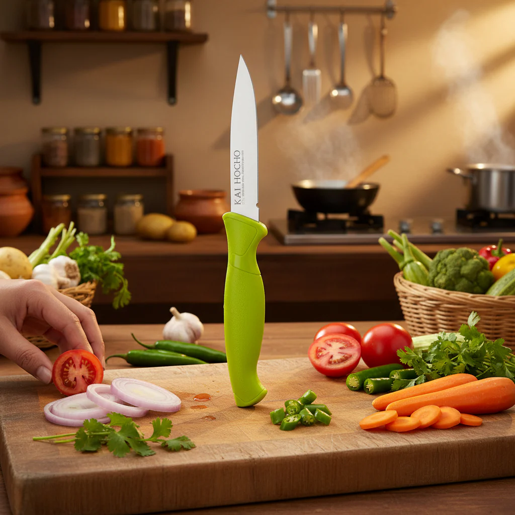 Kai Kitchen Knife Short, Green - Image 2