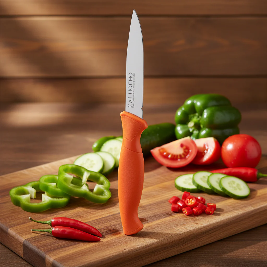 Kai Kitchen Knife Short, Orange - Image 2