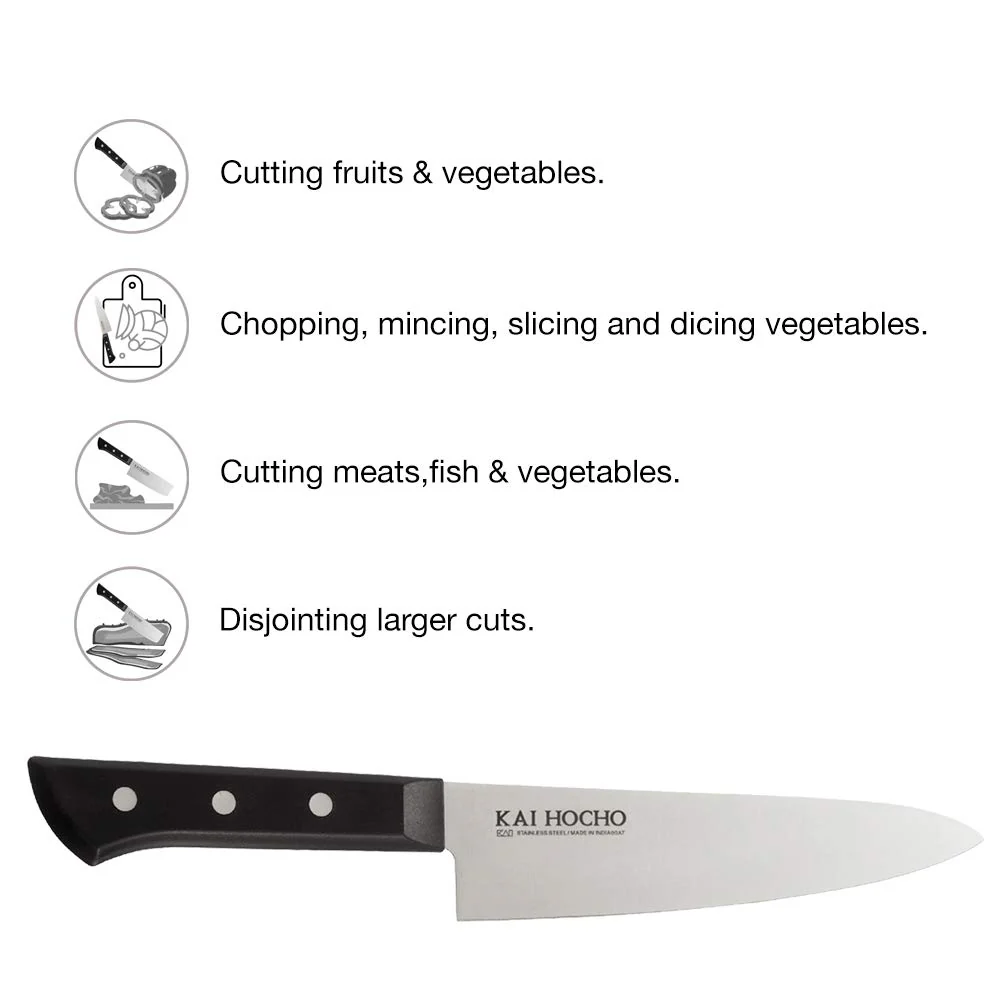 KAI Premium Knife Set - [Chef Knife 18.7cm, Santoku Knife 17.2cm and Santoku Small Knife 14.2cm] - Image 7