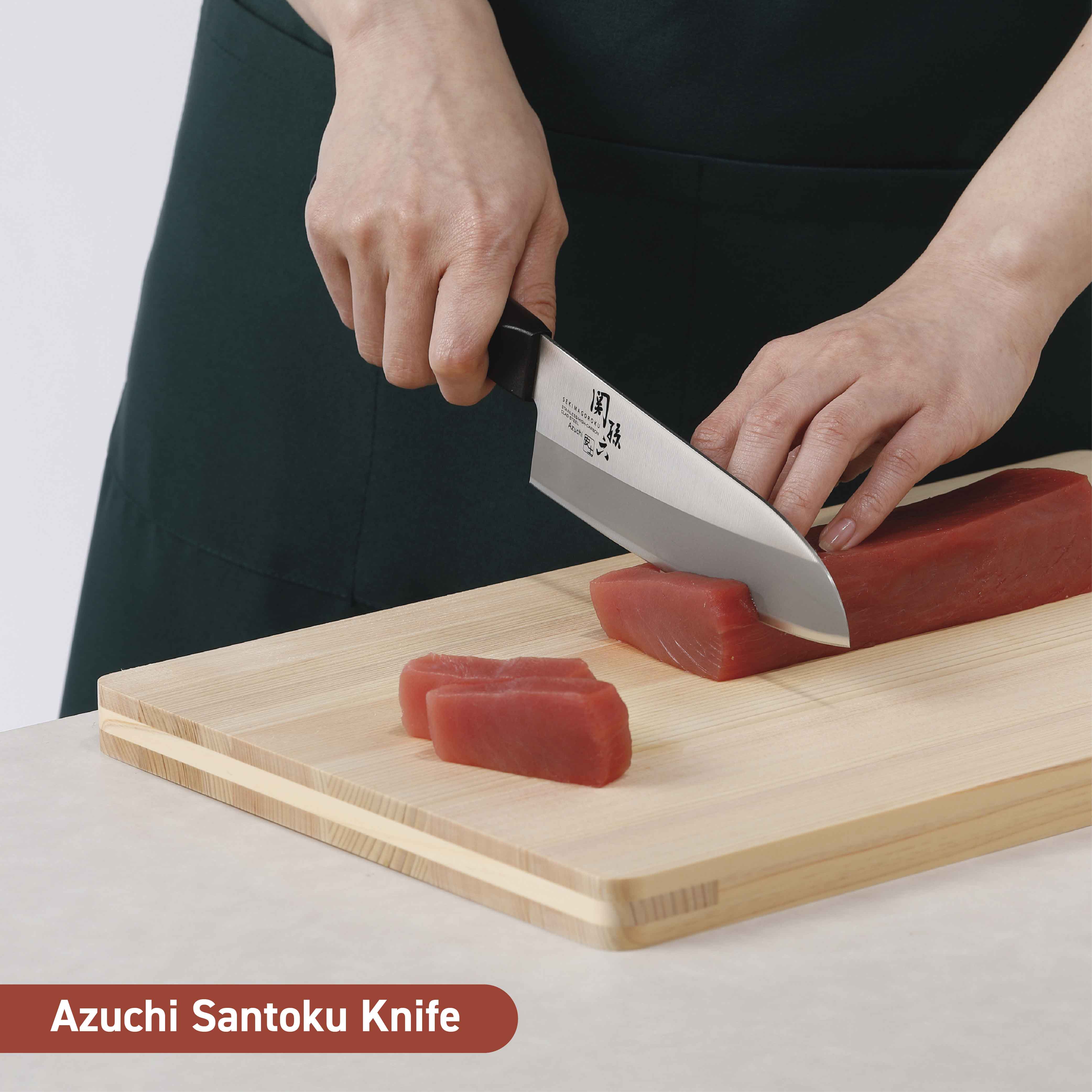 KAI Seki Magoroku Azuchi Santoku Knife 165mm #000AE5141 - Image 2