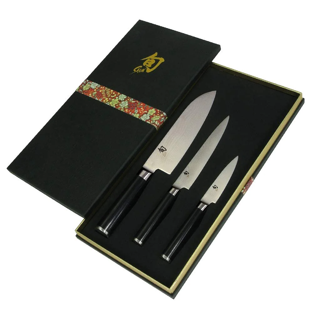Kai Shun Classic Kitchen Knife Set (Santoku 7'', Utility 6'' and Paring Knife 3.5'') - Image 5