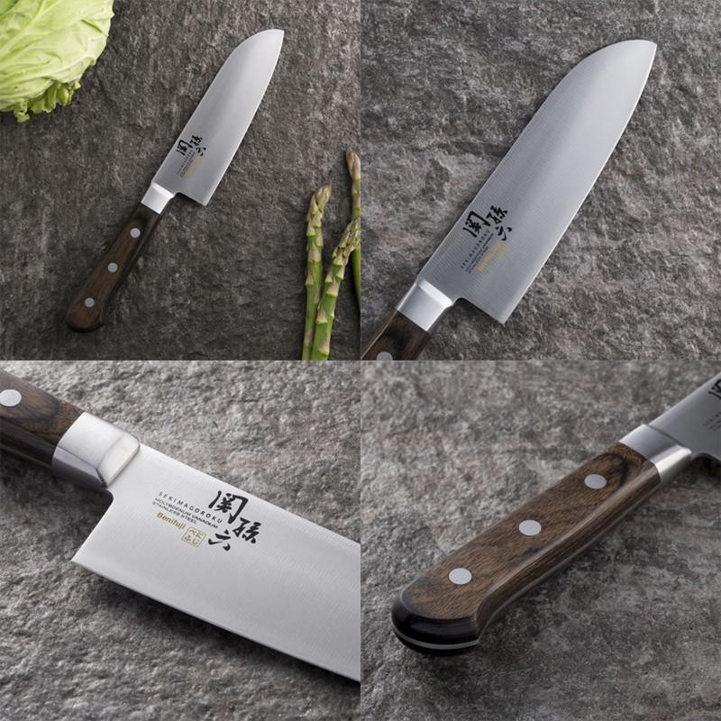 Kai Seki Magoroku Benifuji Santoku Knife (Small ), 145mm [AB5439] - Image 5