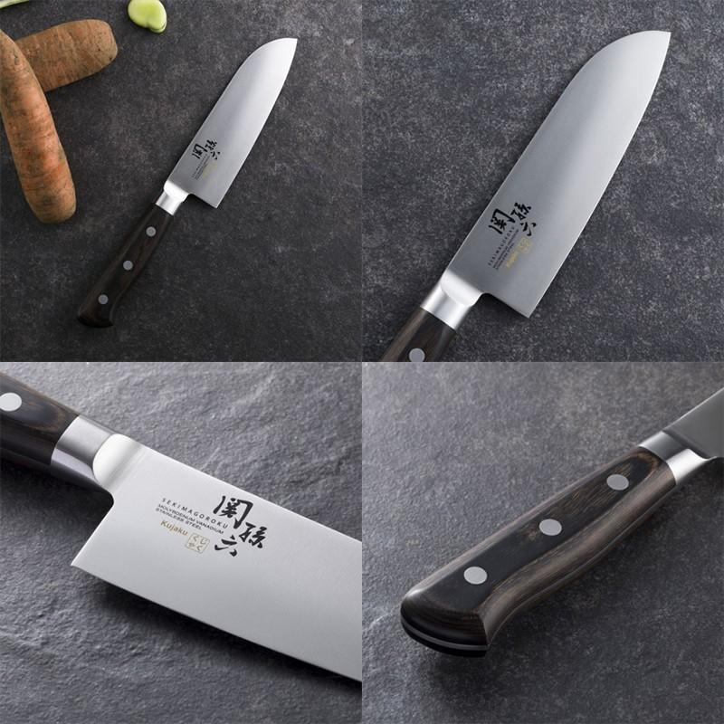 Kai Seki Magoroku Peacock Small Santoku 145mm - Image 4